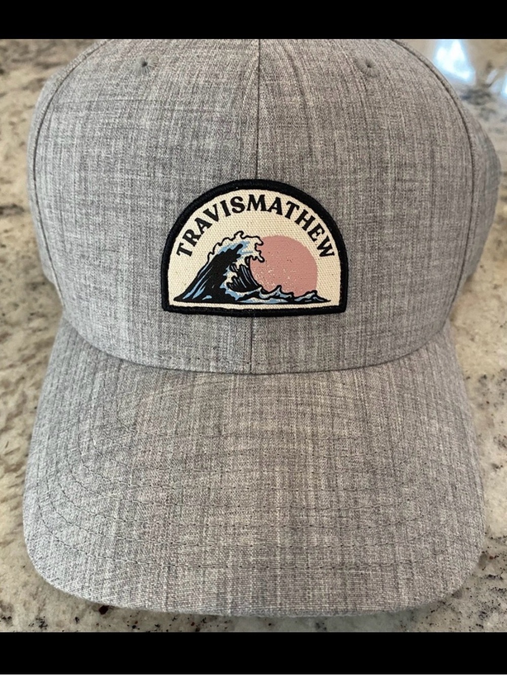 TravisMathew Gray Patch Wave Baseball Cap *** Excellent Condition!